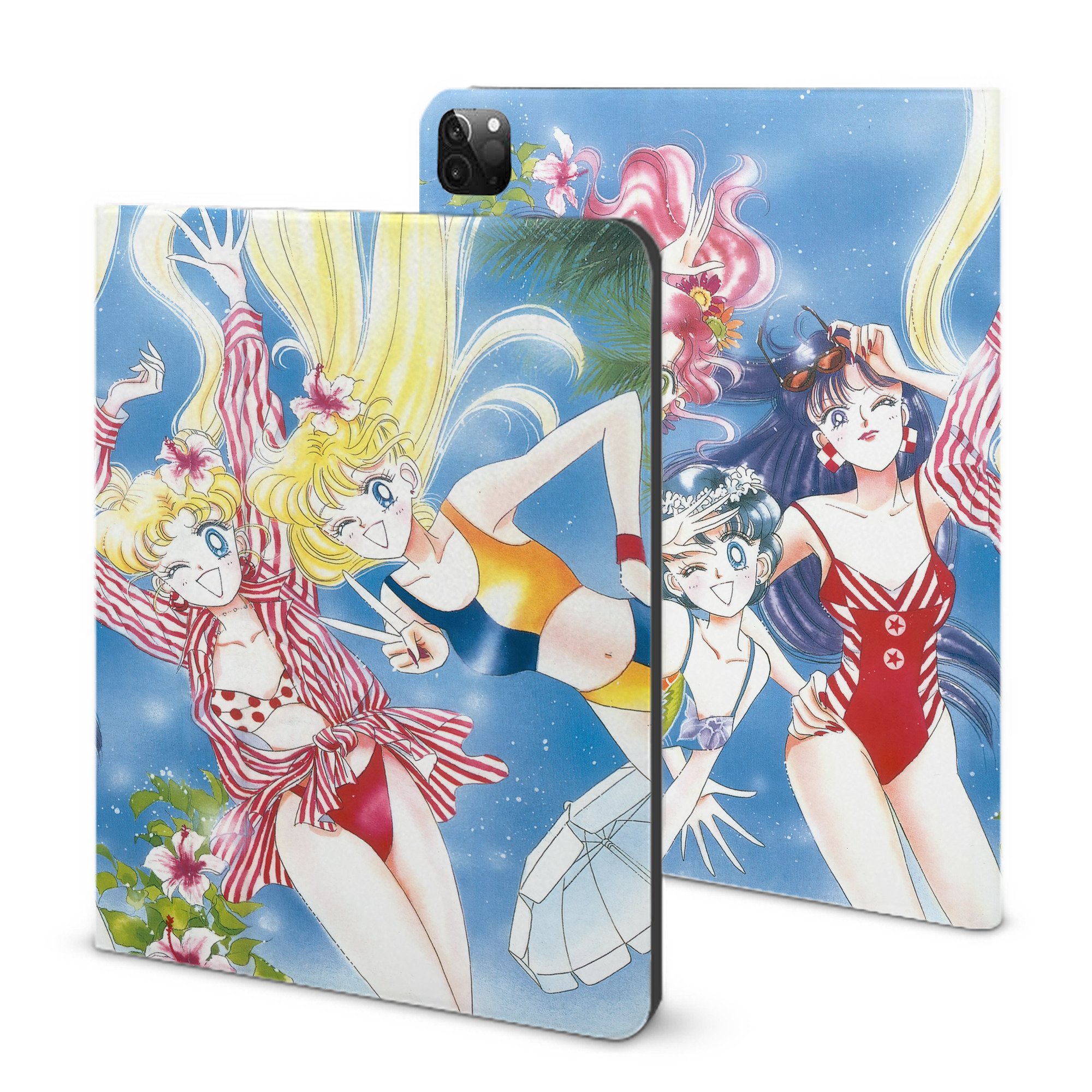 （画像用） 美少女戦士セーラームーン Sailor Moon IPadケース ペンホルダー付き ブックスタイルデザイン